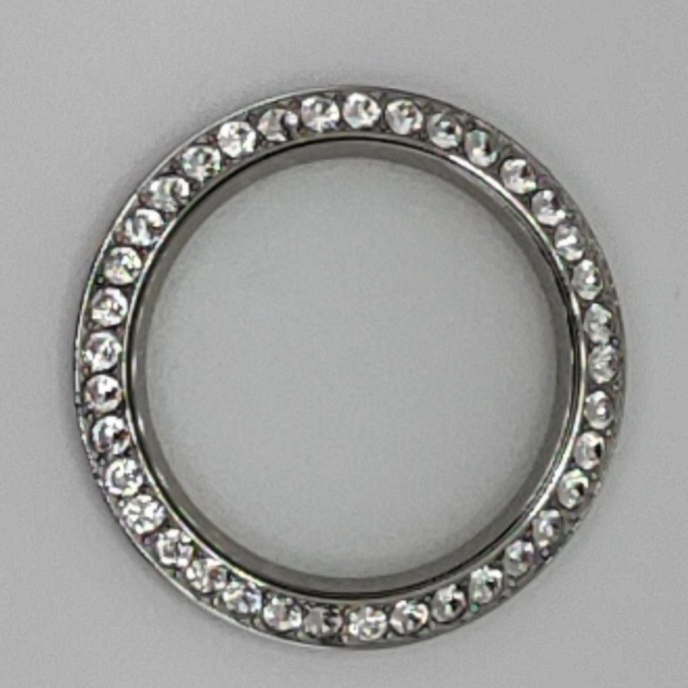 Origami Owl Large Silver Crystal Locket Face